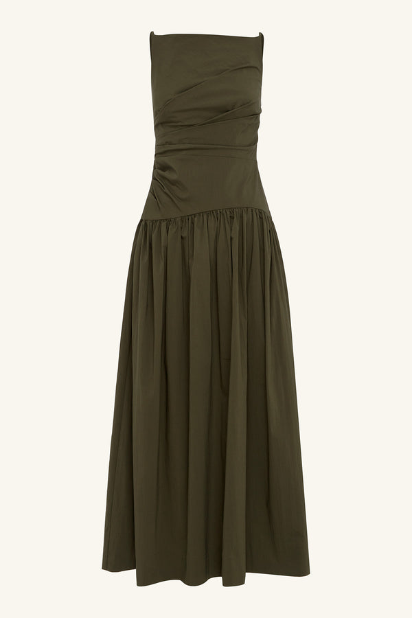 CAMPBELL SQUARE NECK MAXI DRESS - JUNGLE_G