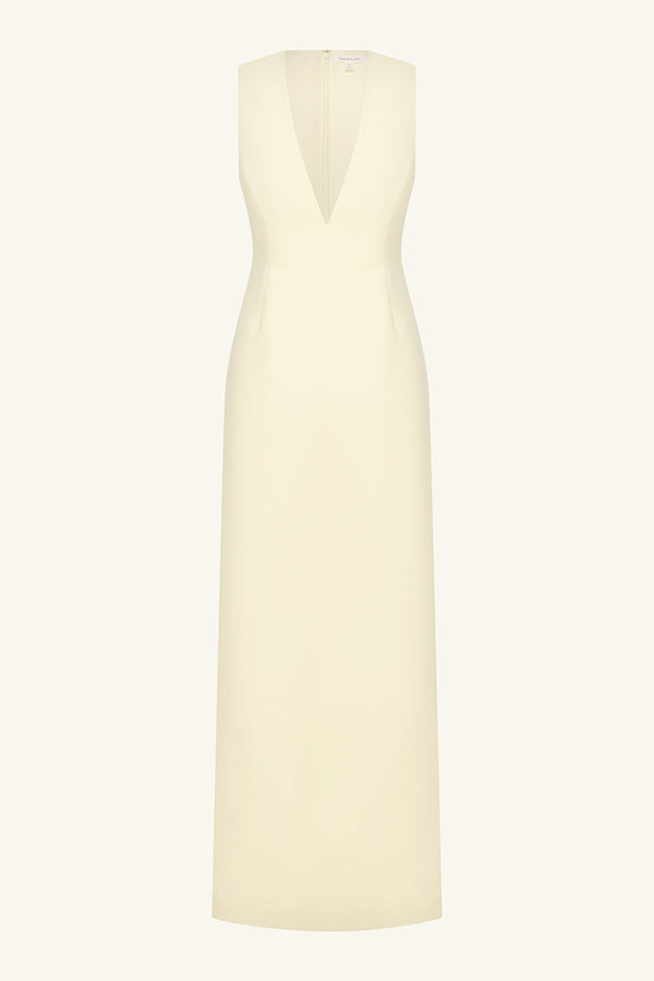 OTIS PLUNGED FITTED MAXI DRESS - YUZU_G
