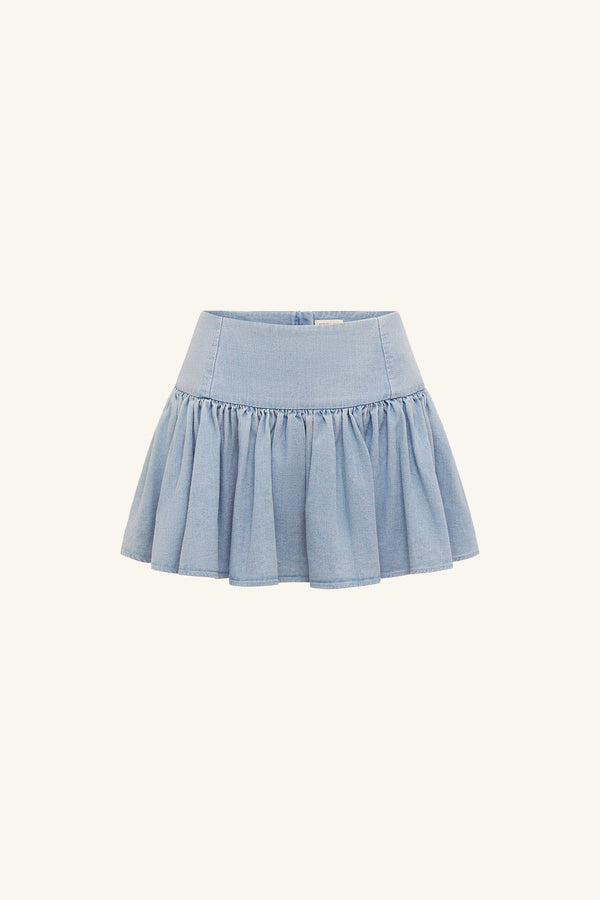 ELLSWORTH GATHERED MINI SKIRT_G