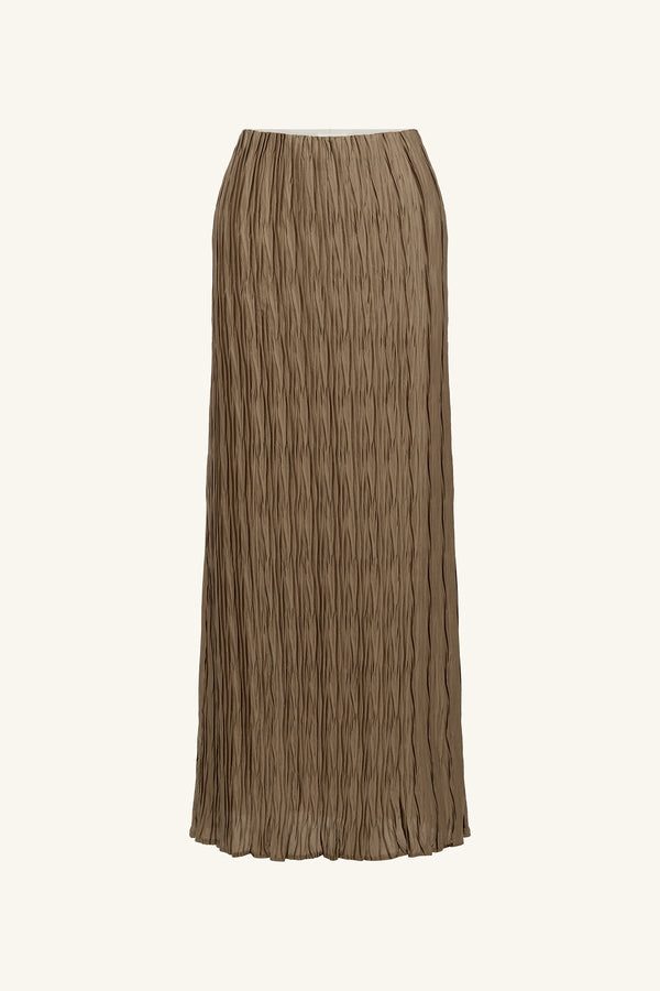 LEDA MAXI SKIRT - OAK_G