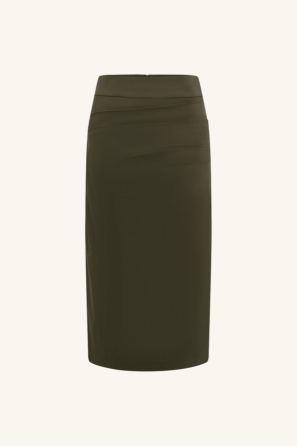 CAMPBELL MIDI SKIRT - JUNGLE_G