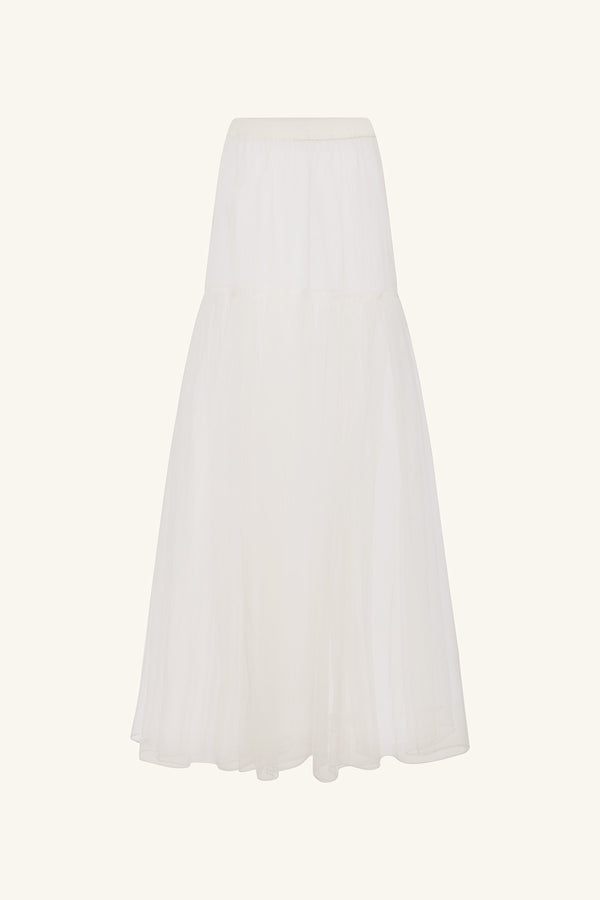 HALO SHEER MAXI SKIRT - IVORY_G
