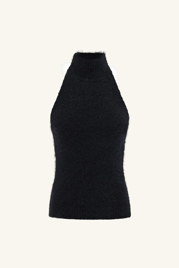 KORINE RACER BACK TOP - BLACK_G