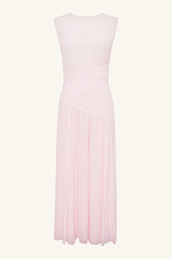 AMINA PANELLED RUCHED MAXI DRESS - FAIRYFLOSS_G