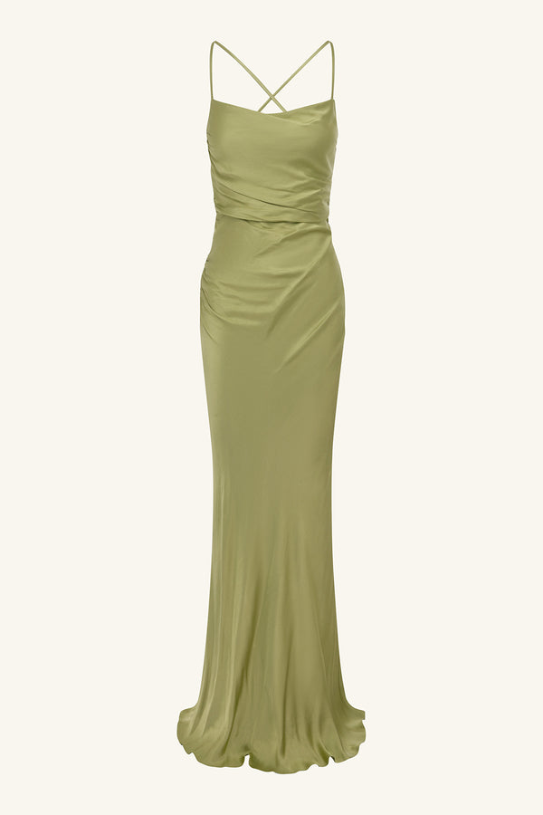 LA LUNE LACE BACK MAXI DRESS - FERN_G