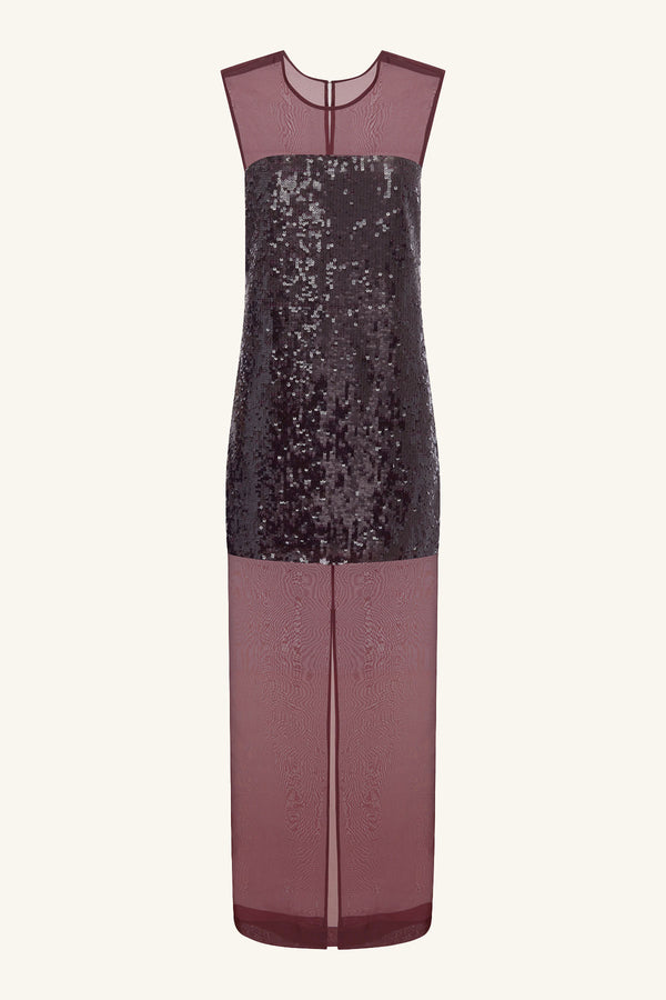AMERIE SILK SEQUIN MAXI DRESS - PORT ROYALE_G