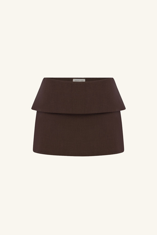 ASHER MINI SKIRT - RISTRETTO_G