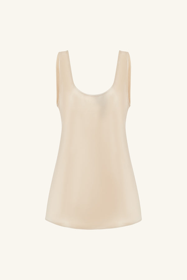 SAVANNA SCOOP NECK TOP - CHAMPAGNE_G