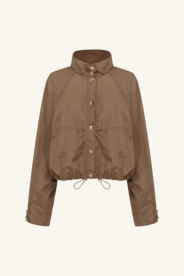 MALIKA NYLON PARACHUTE JACKET - BRONZE_G