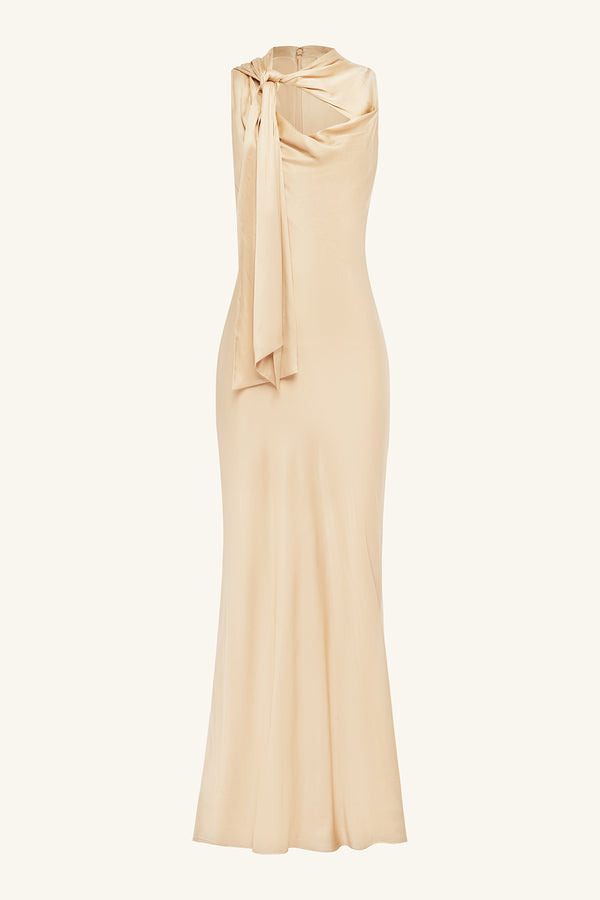 AGNES TIE CUT OUT MAXI DRESS - OAT_G
