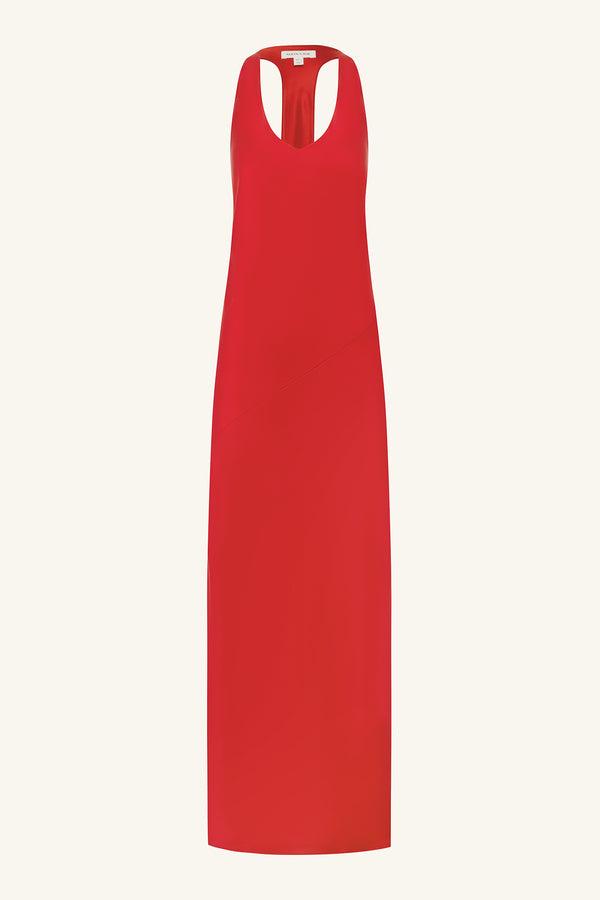 SAVANNA RACER BACK MAXI DRESS - CHILLI_G