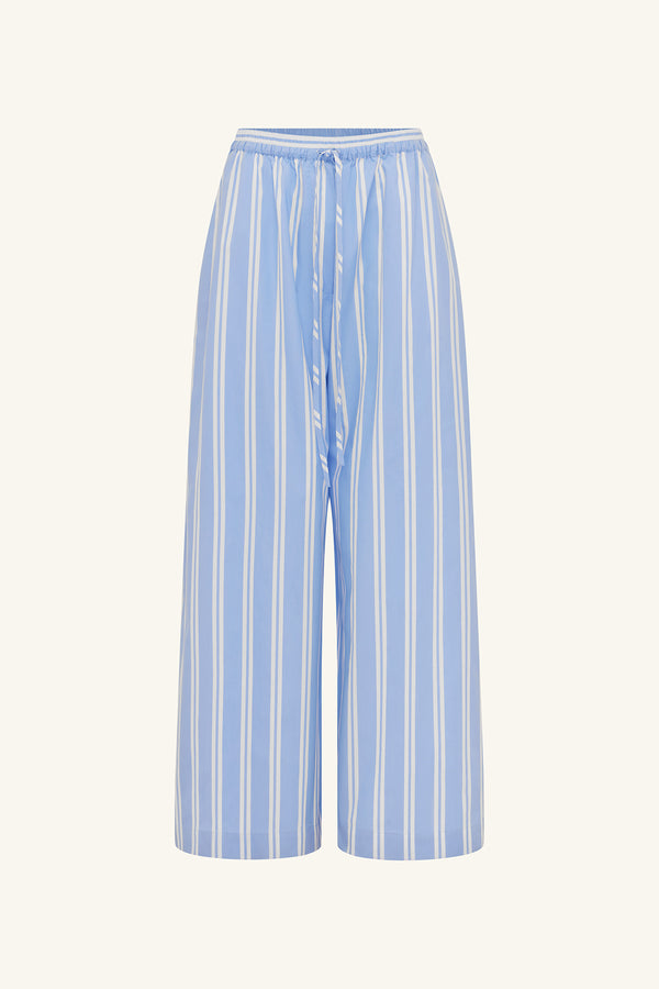 OMRI WIDE LEG PANT - BLUE STRIPE_G