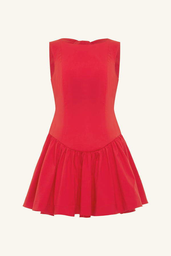 CAMPBELL BOW BACKLESS MINI DRESS - GOJI_G