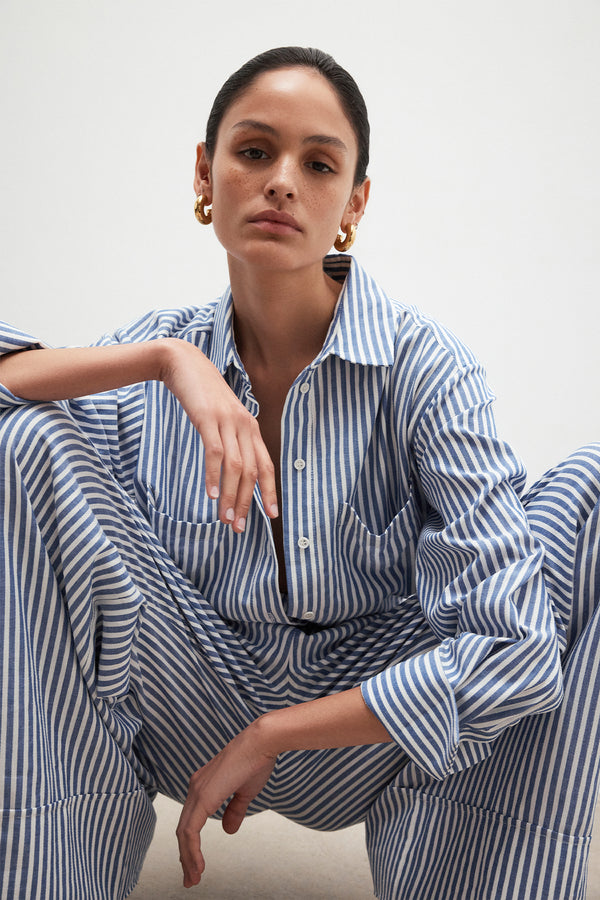 YASMINE CURVED HEM SHIRT_C