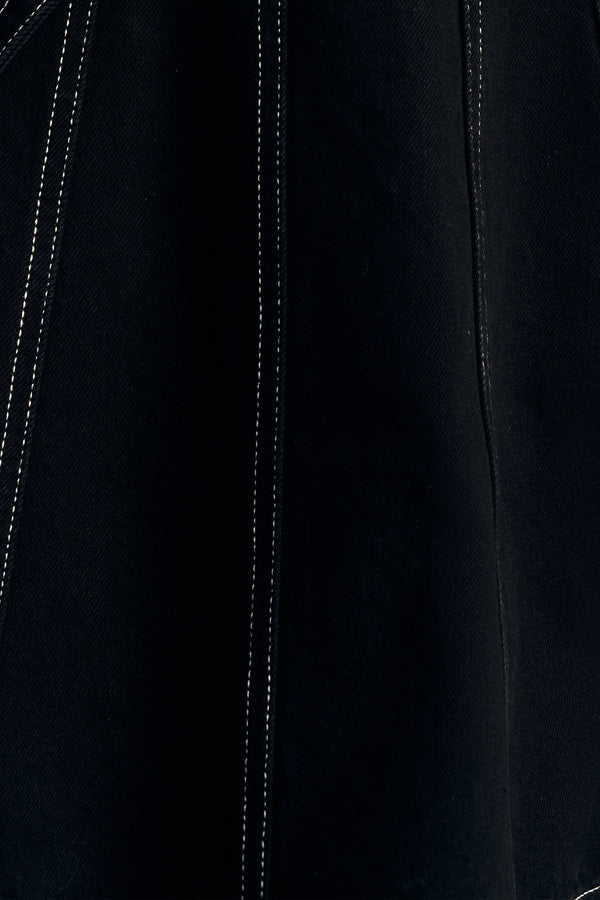 MERCER WIDE LEG CARGO JEAN - BLACK_SW