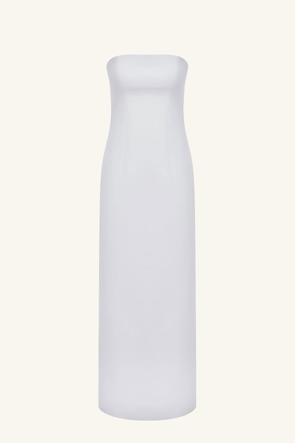 OTIS STRAPLESS PANELLED MAXI DRESS - SKY_G