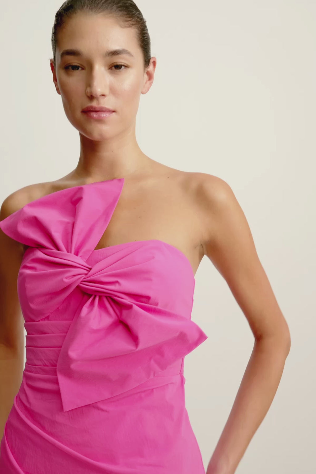 sir jacques knot midi dress Campbell Knot Midi Dress | Vivid Pink | Dresses