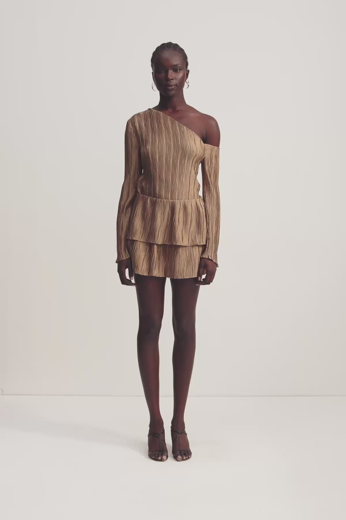 Leda Layered Mini Skirt | Oak | Skirts | Shona Joy