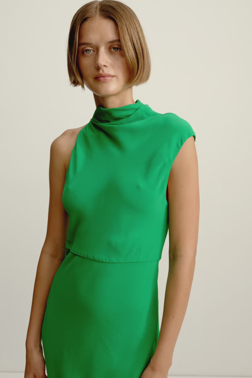 Rio Draped Cowl Maxi Dress | Abundant Green | Dresses