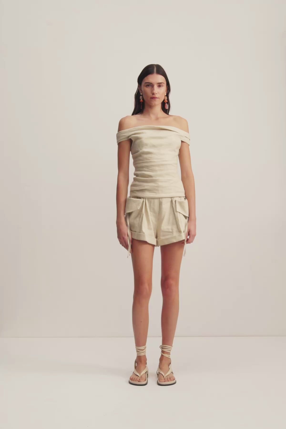 Kasbah Off Shoulder Top | Oyster | Tops | Shona Joy