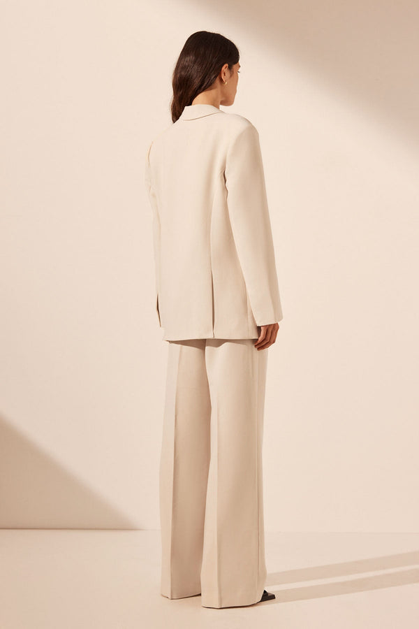 IRENA OVERSIZED TAILORED BLAZER - BONE_B
