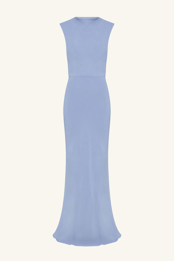 RIO SLEEVELESS MAXI DRESS - CORNFLOWER BLUE_G